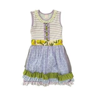 Giggle Moon Lemon Tulle Dress 7 NWT